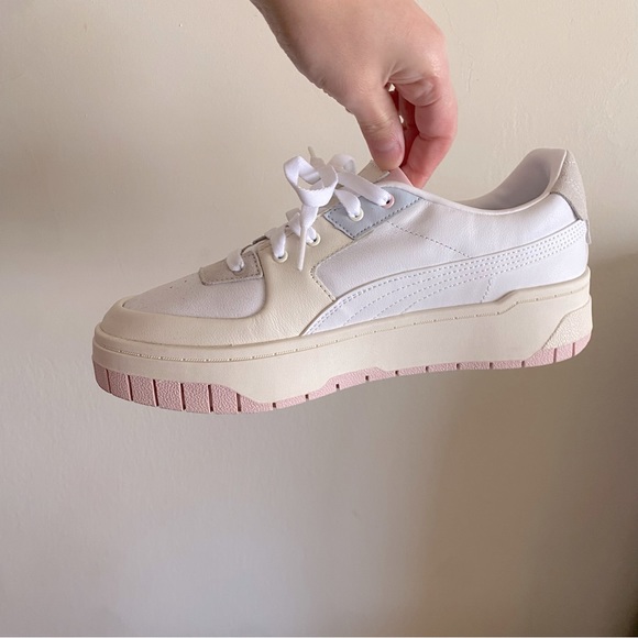 Puma Cali Dream Pastel and White Platform Sneakers - Picture 4 of 8